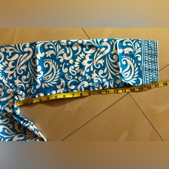 Free People Women's Bella Printed Tunic Blouse Long Sleeve Light Blue Size XL - Picture 15 of 16